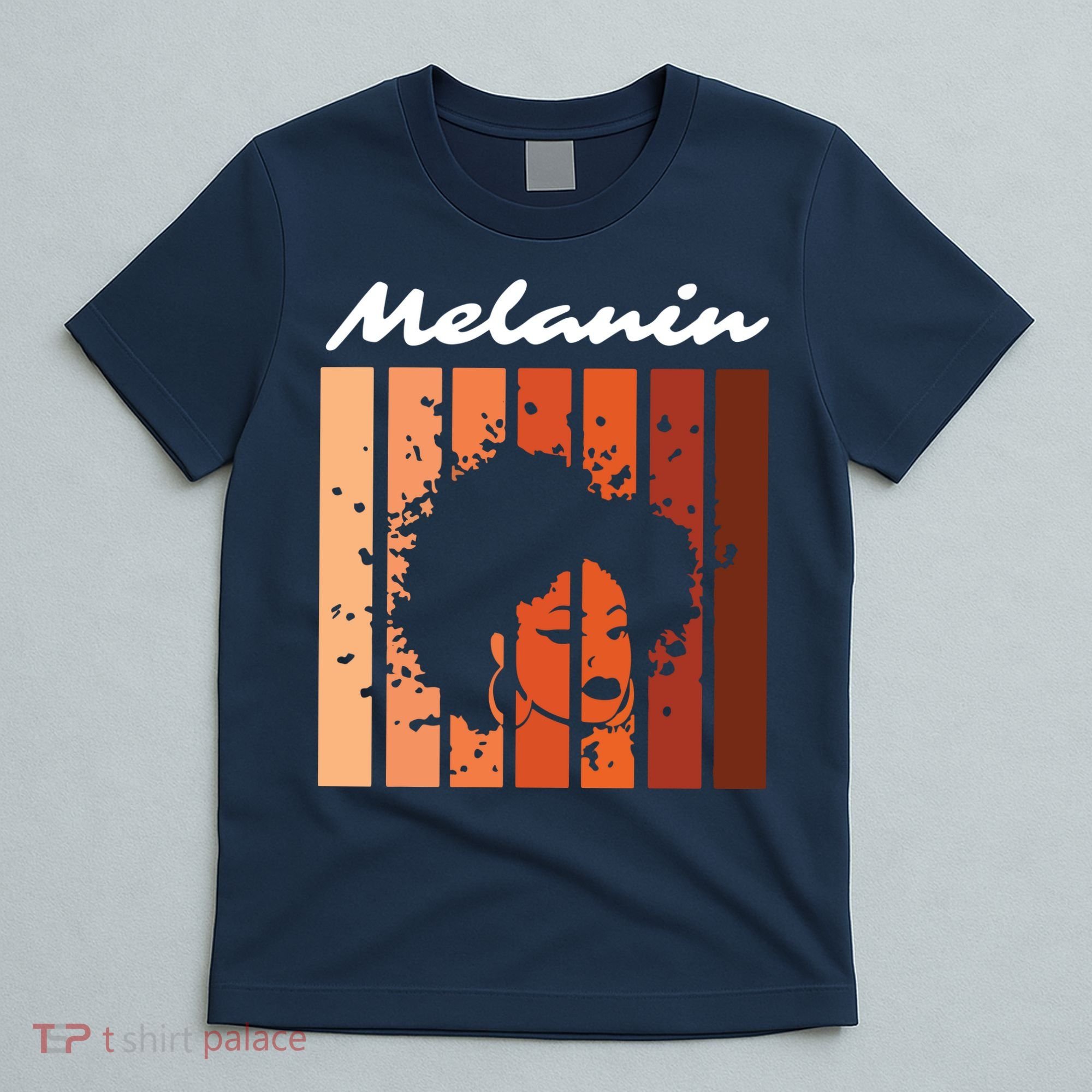 Melanin Tee African American Strong Black Natural Afro T-Shirt