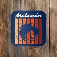 Melanin Tee African American Strong Black Natural Afro Coaster thumb 0