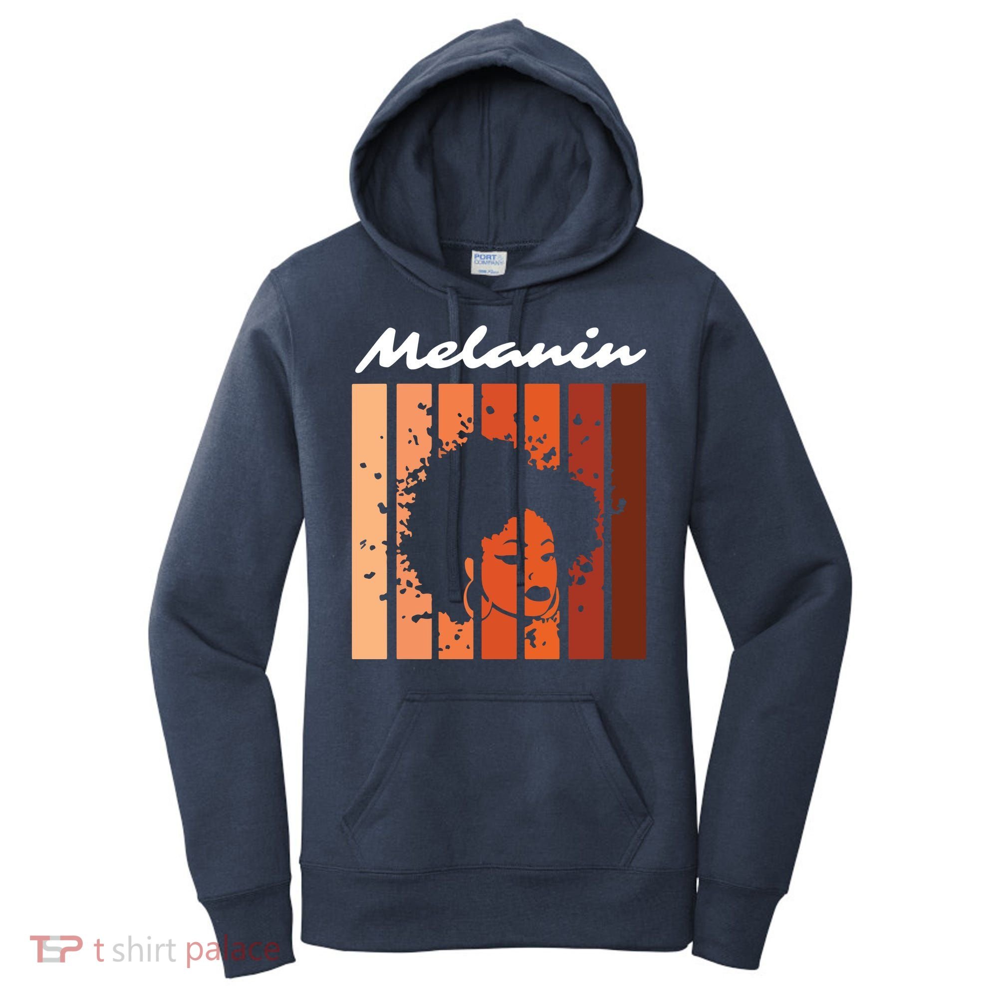 Melanin Tee African American Strong Black Natural Afro Women's Hoodie