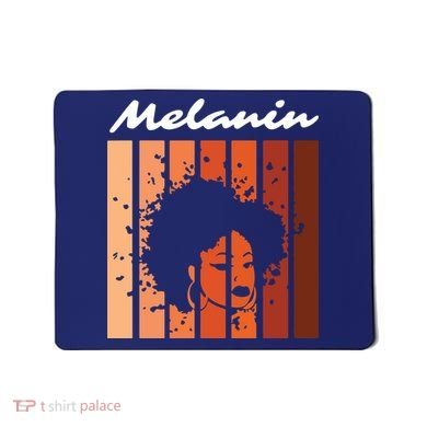 Melanin Tee African American Strong Black Natural Afro Mousepad