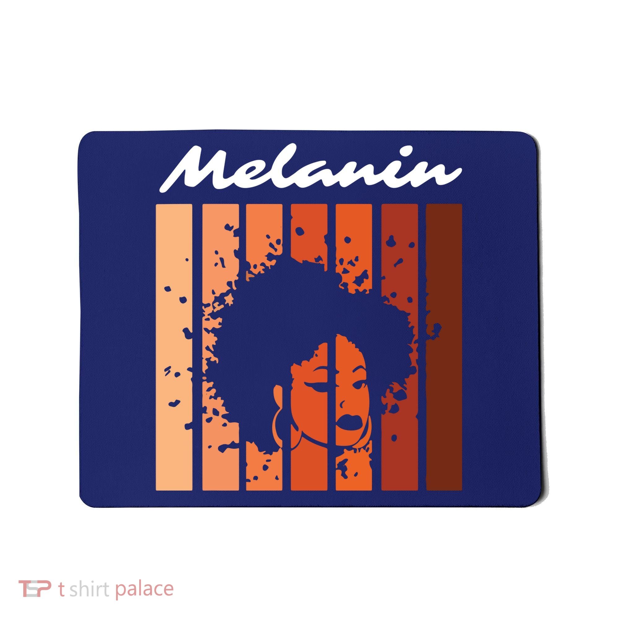 Melanin Tee African American Strong Black Natural Afro Mousepad