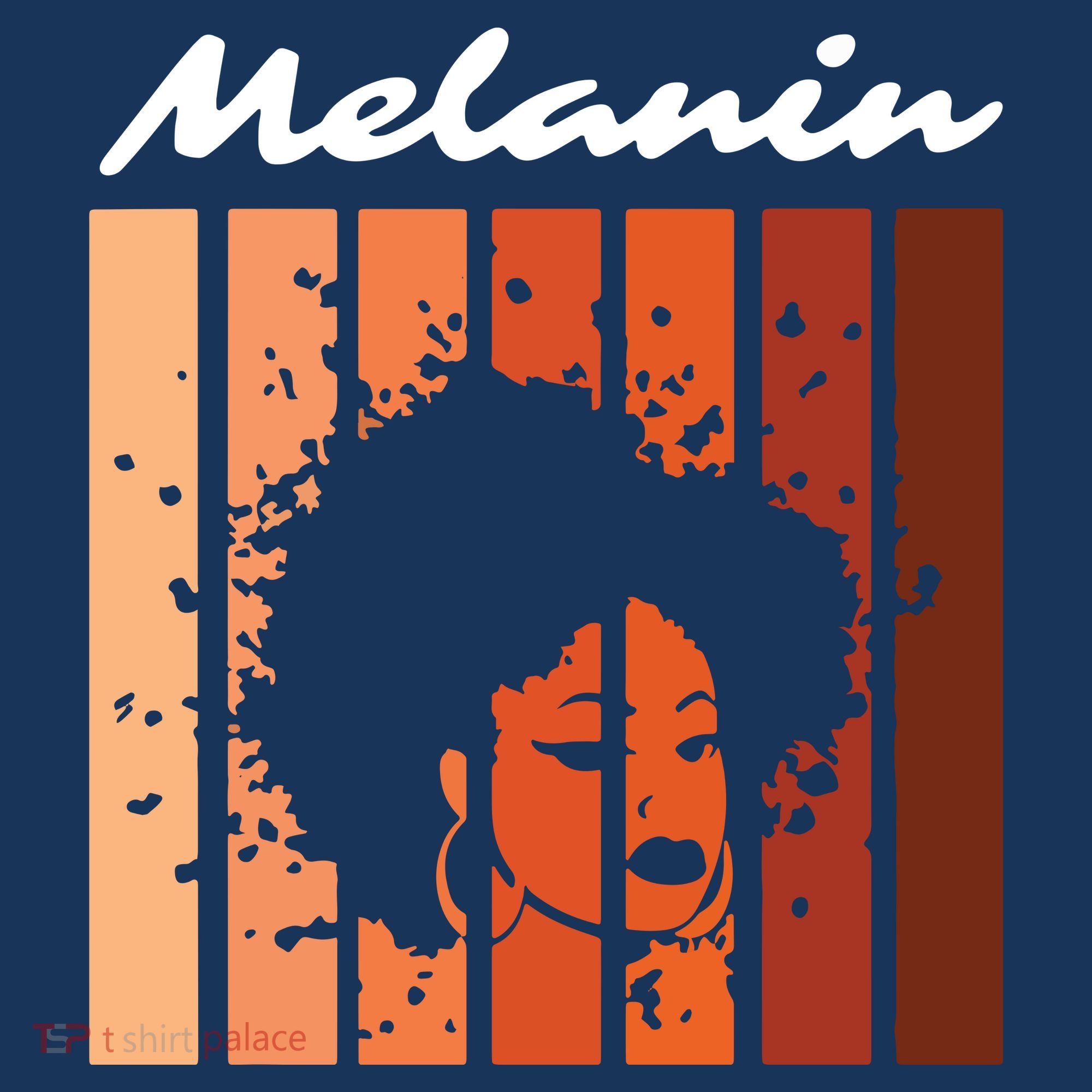 Melanin Tee African American Strong Black Natural Afro Mousepad