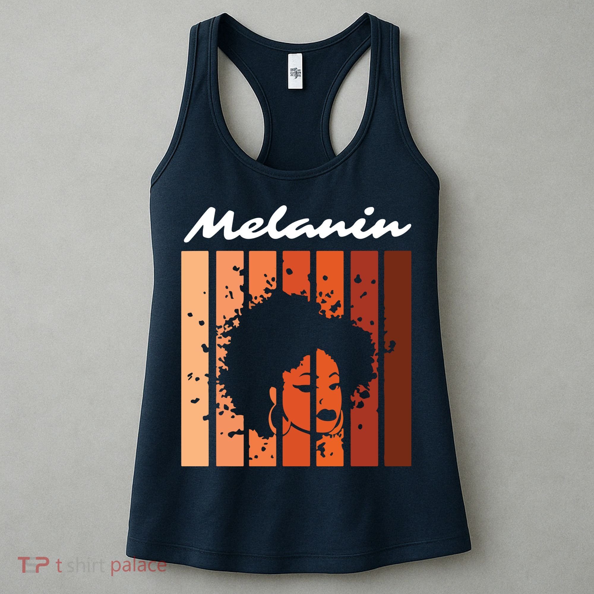Melanin Tee African American Strong Black Natural Afro Women's Tank Top