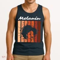 Melanin Tee African American Strong Black Natural Afro Tank Top thumb 3