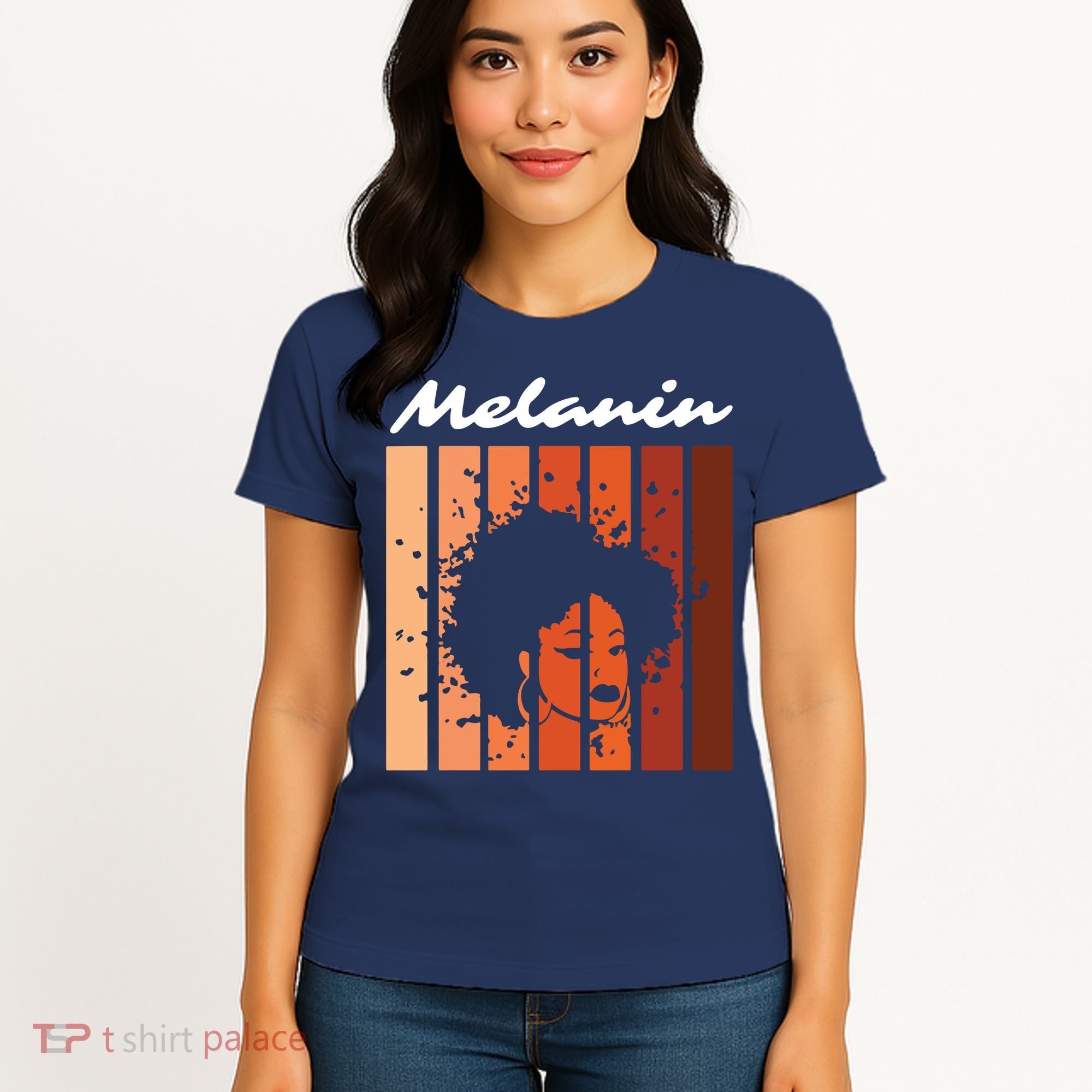 Melanin Tee African American Strong Black Natural Afro Women's T-Shirt