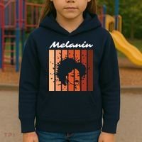 Melanin Tee African American Strong Black Natural Afro Kids Hoodie thumb 3