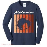 Melanin Tee African American Strong Black Natural Afro Kids Long Sleeve Shirt thumb 0
