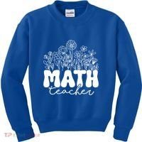 Math Teacher Algebra Instructor Geometry Pi Day Mathematics Great Gift Kids Sweatshirt thumb 0