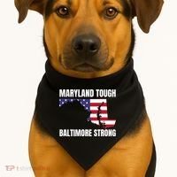 Maryland Tough Baltimore Strong USA-Made Doggie Bandana thumb 1