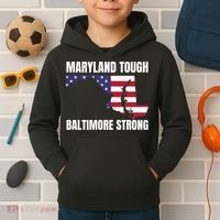 Maryland Tough Baltimore Strong Kids Hoodie thumb 2