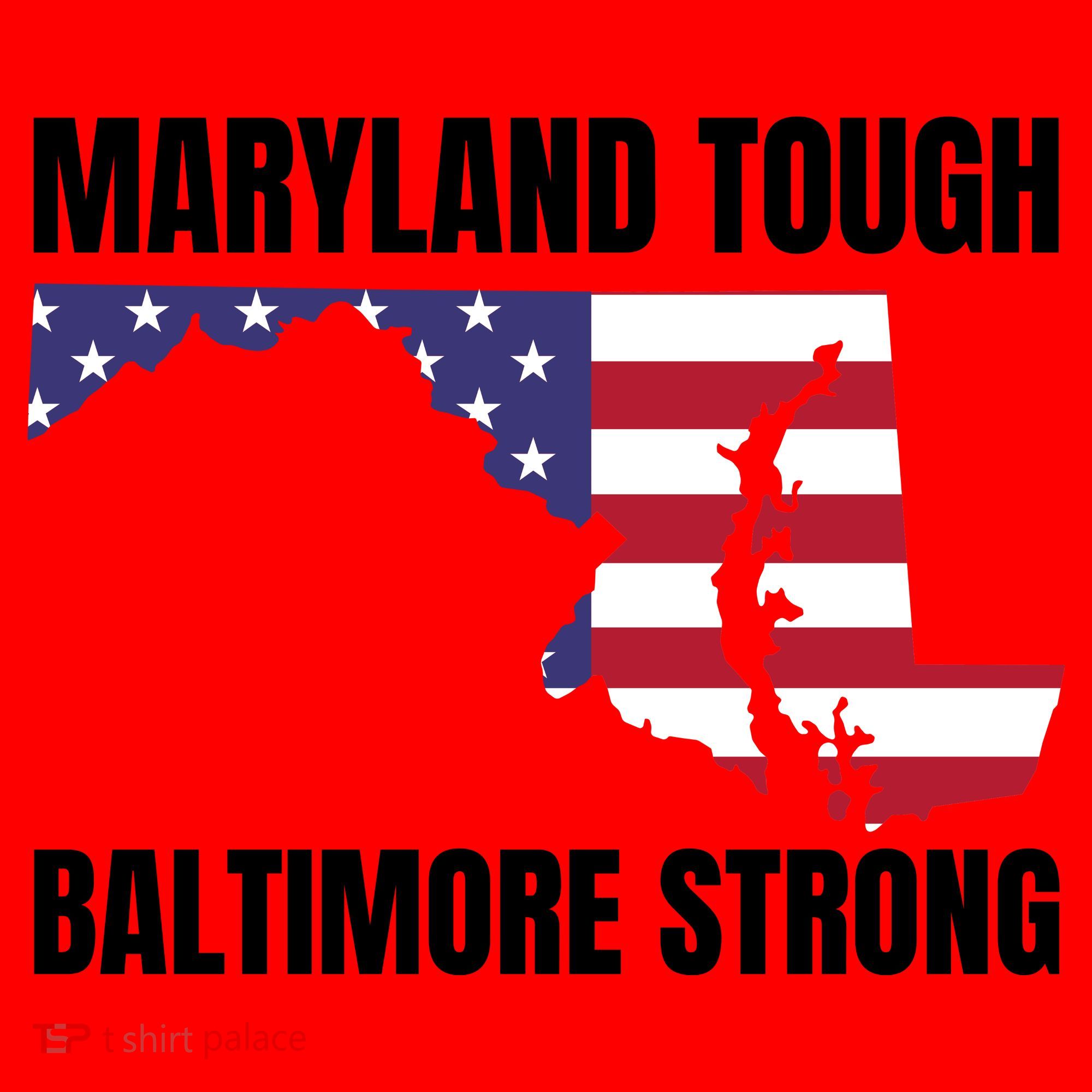 Maryland Tough Baltimore Strong Santa Hat