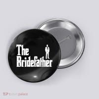 Mens The Bridefather Father Of Bride Dad Wedding Rehearsal Dinner Button thumb 0