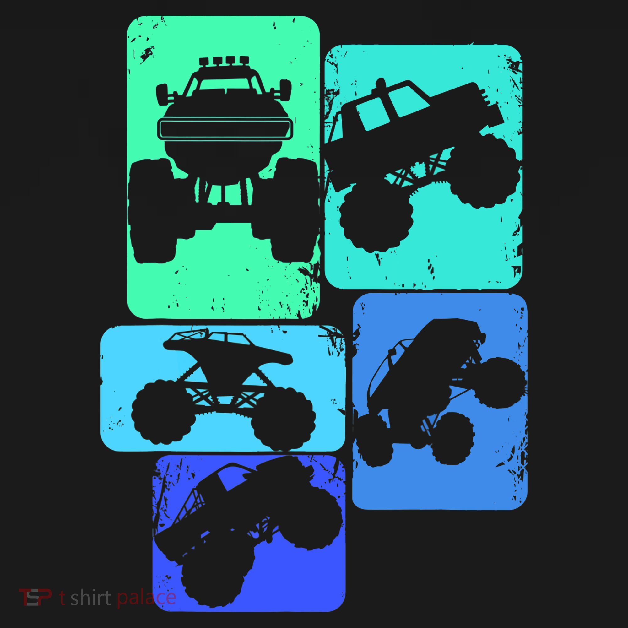 Monster Truck Boys Backpack