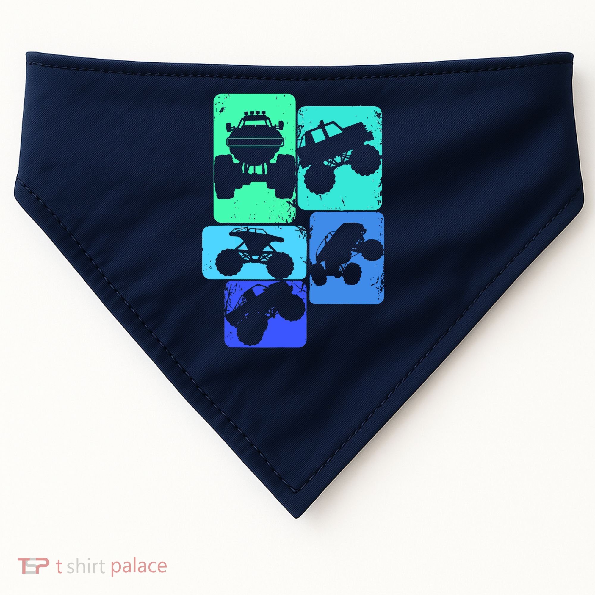 Monster Truck Boys USA-Made Doggie Bandana