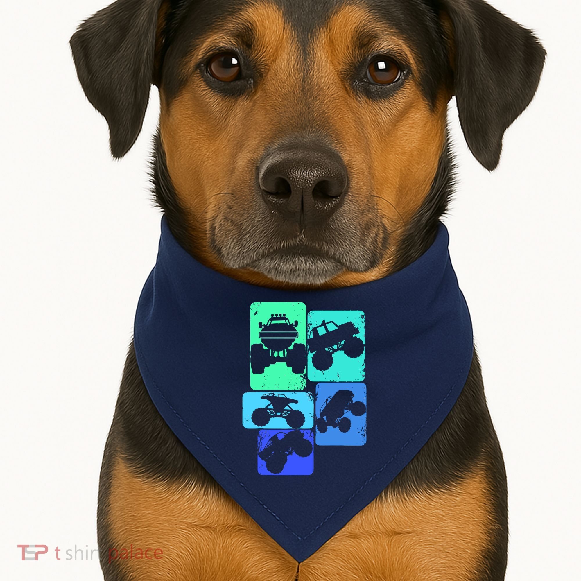 Monster Truck Boys USA-Made Doggie Bandana