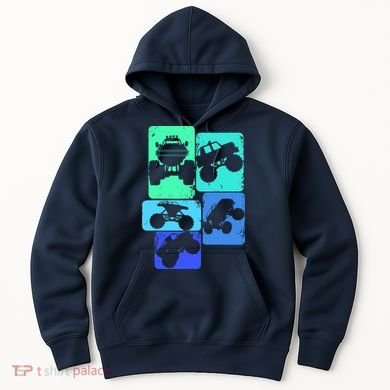 Monster Truck Boys Hoodie