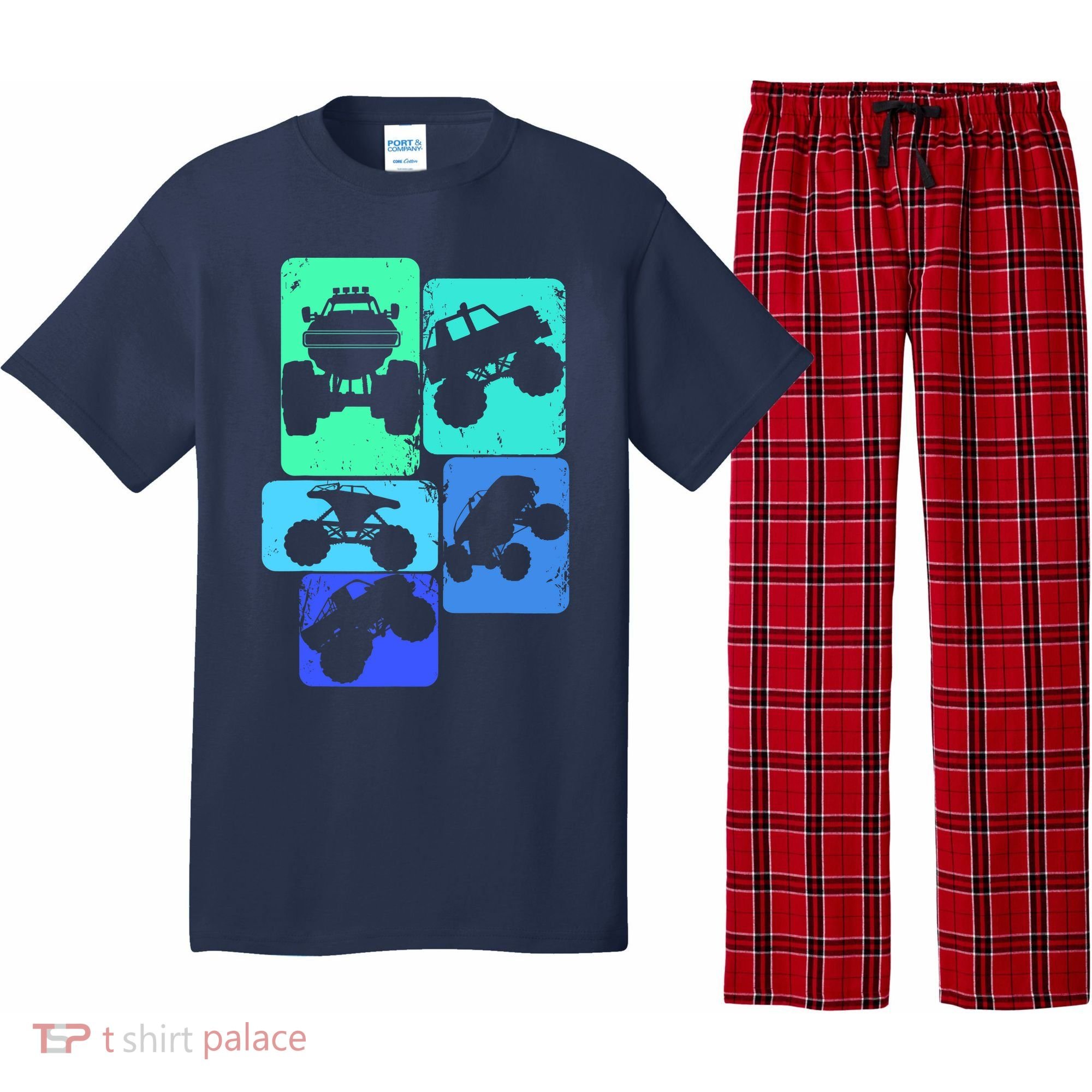 Monster Truck Boys Pajama Set