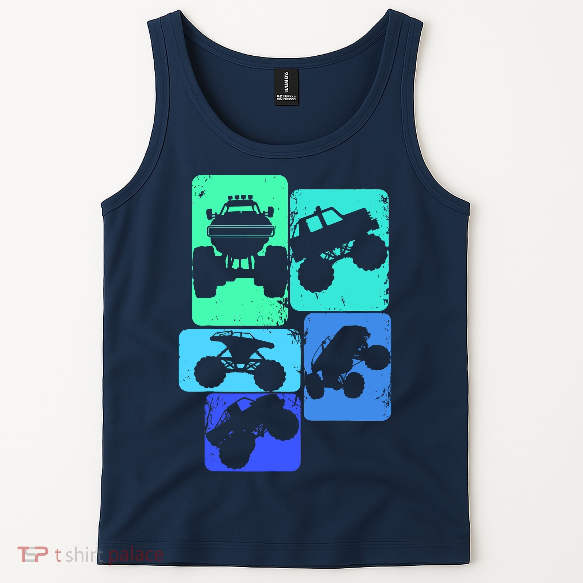 Monster Truck Boys Tank Top