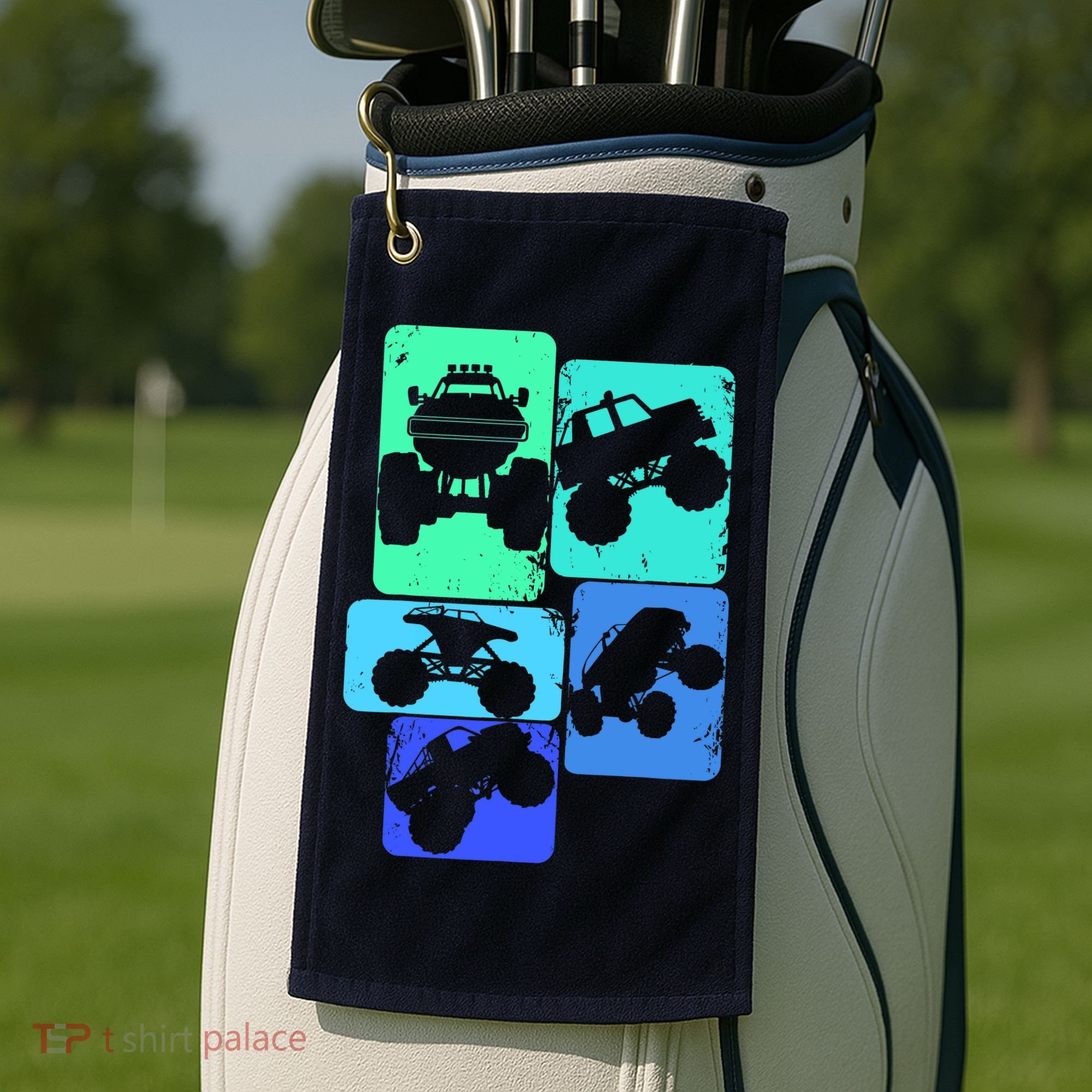 Monster Truck Boys Golf Towel