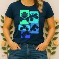 Monster Truck Boys Women's T-Shirt thumb 2