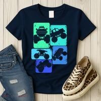 Monster Truck Boys Women's T-Shirt thumb 3