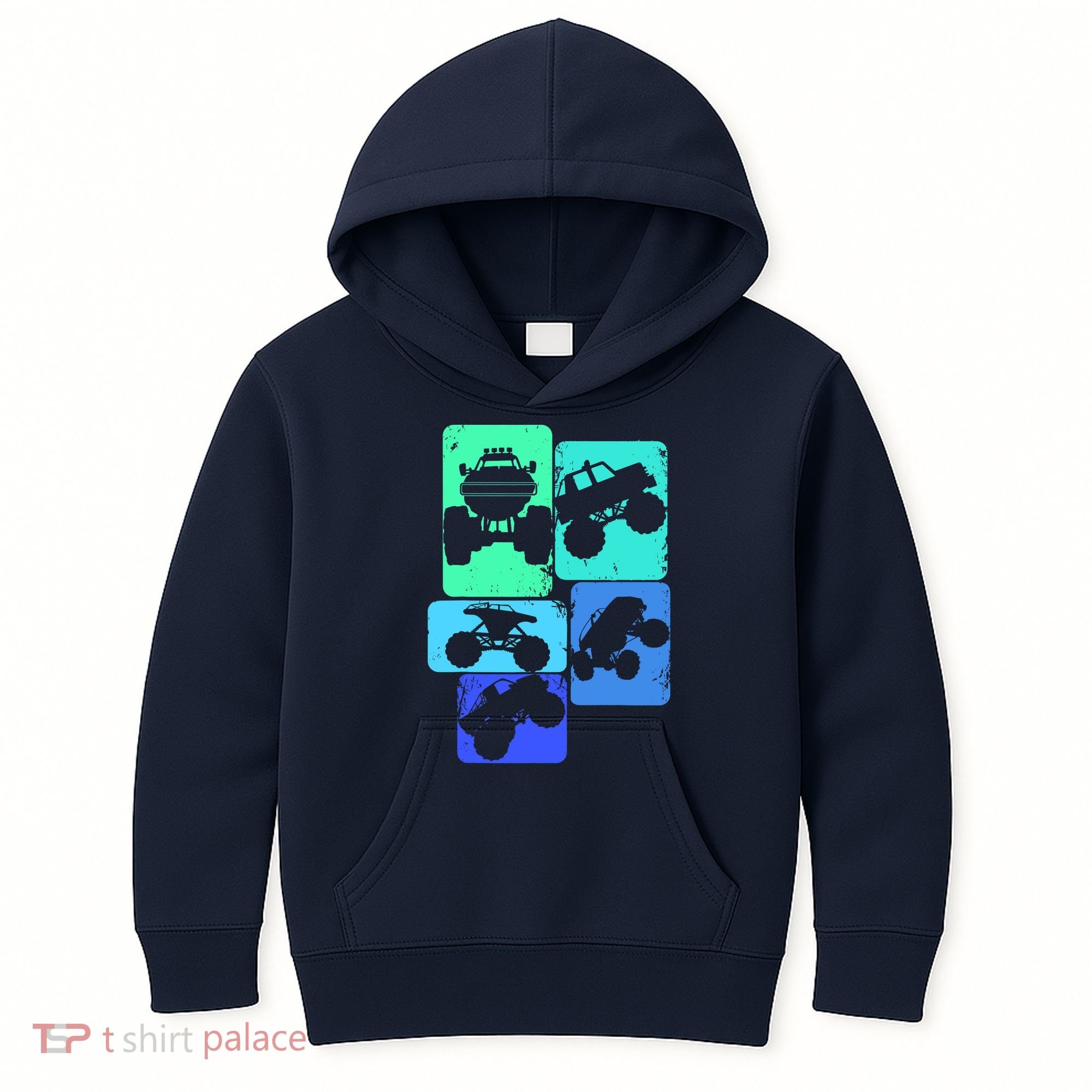 Monster Truck Boys Kids Hoodie