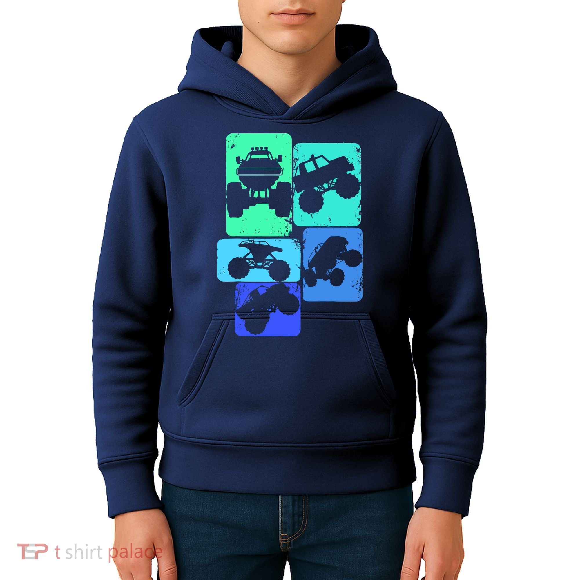 Monster Truck Boys Kids Hoodie