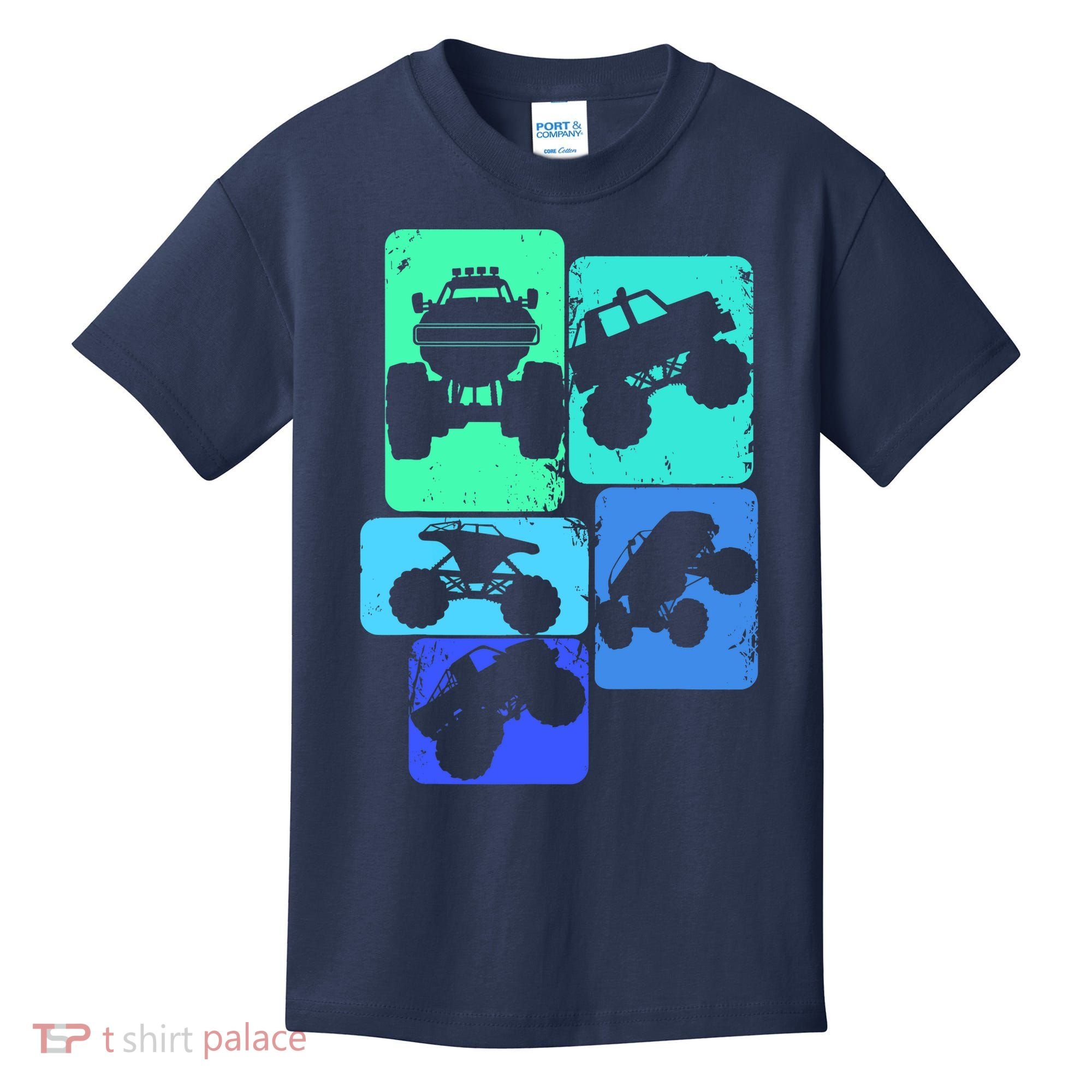 Monster Truck Boys Kids T-Shirt