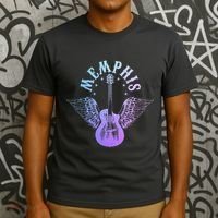 Memphis Tennessee Blues Country Music Guitar Player Vintage T-Shirt thumb 3