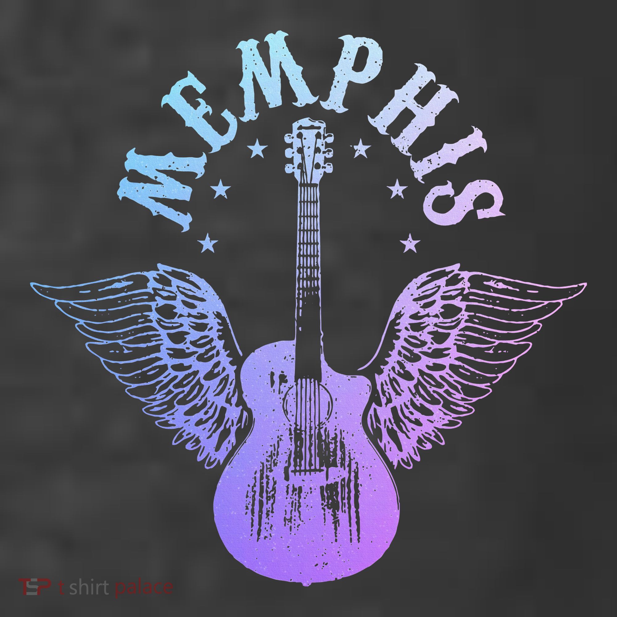 Memphis Tennessee Blues Country Music Guitar Player Vintage T-Shirt