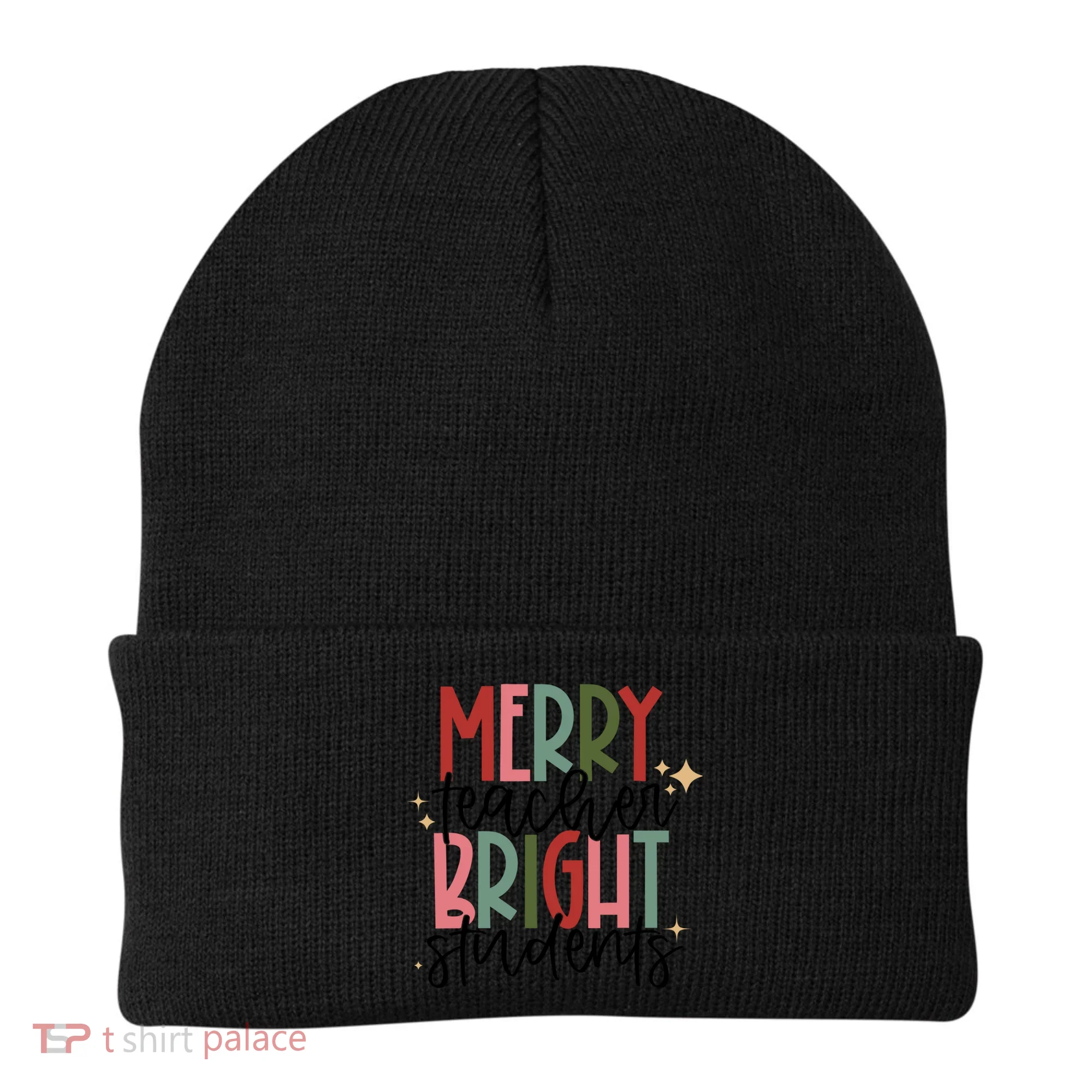 Merry Teacher Bright Students Christmas Gift Beanie