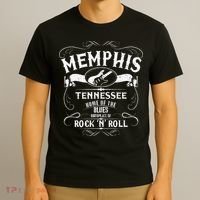Memphis Tennessee Blues Country Music Guitar Vintage Gift T-Shirt thumb 3