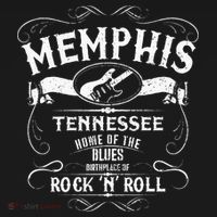 Memphis Tennessee Blues Country Music Guitar Vintage Gift T-Shirt thumb 7