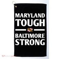 Maryland Tough Baltimore Strong Golf Towel thumb 0