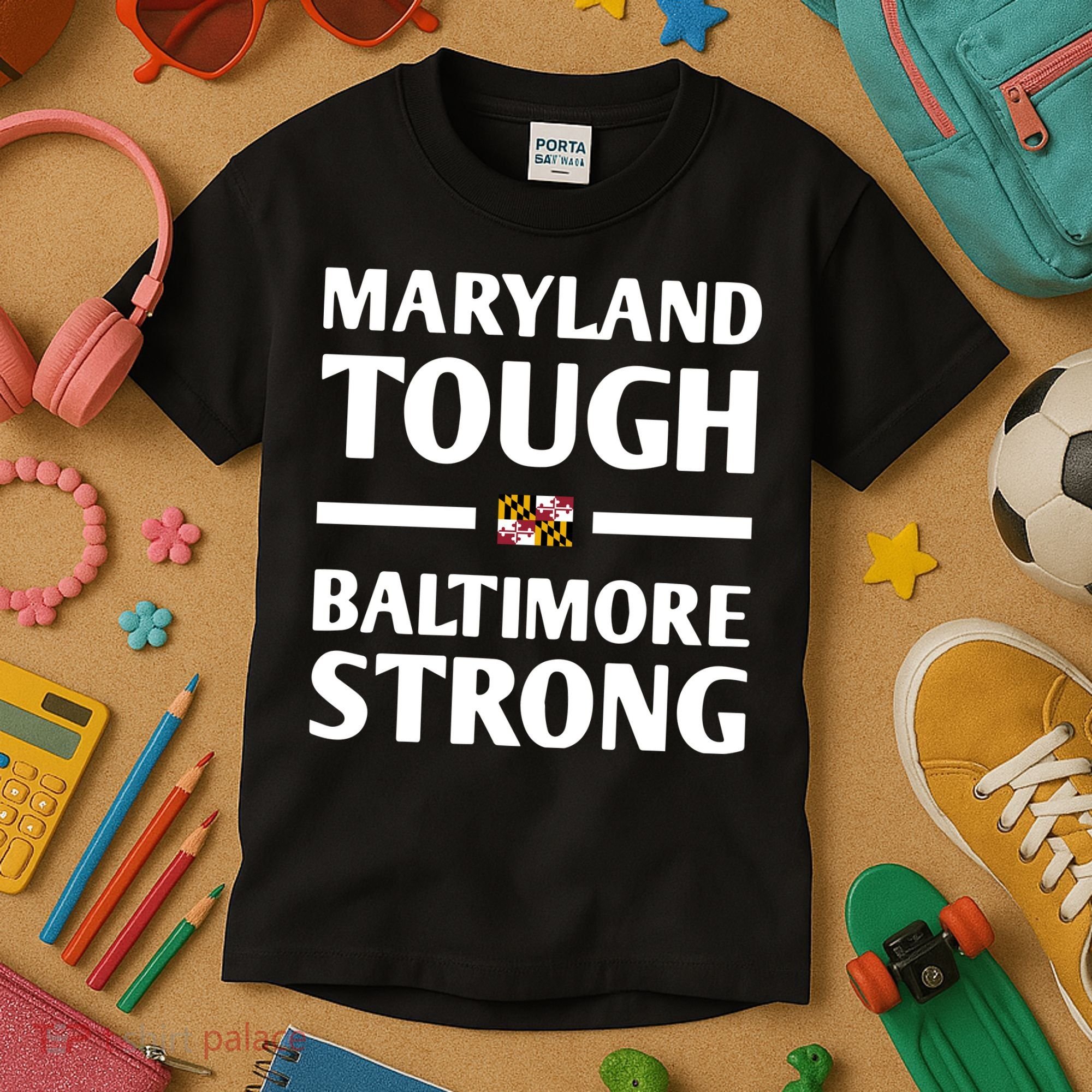 Maryland Tough Baltimore Strong Kids T-Shirt