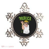 Merica Trump Bae Smoking Weed Cannabis Funny 420 Stoner Gift Ornament thumb 0