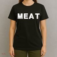 MEAT Tasty BBQ Food Funny T-Shirt thumb 4