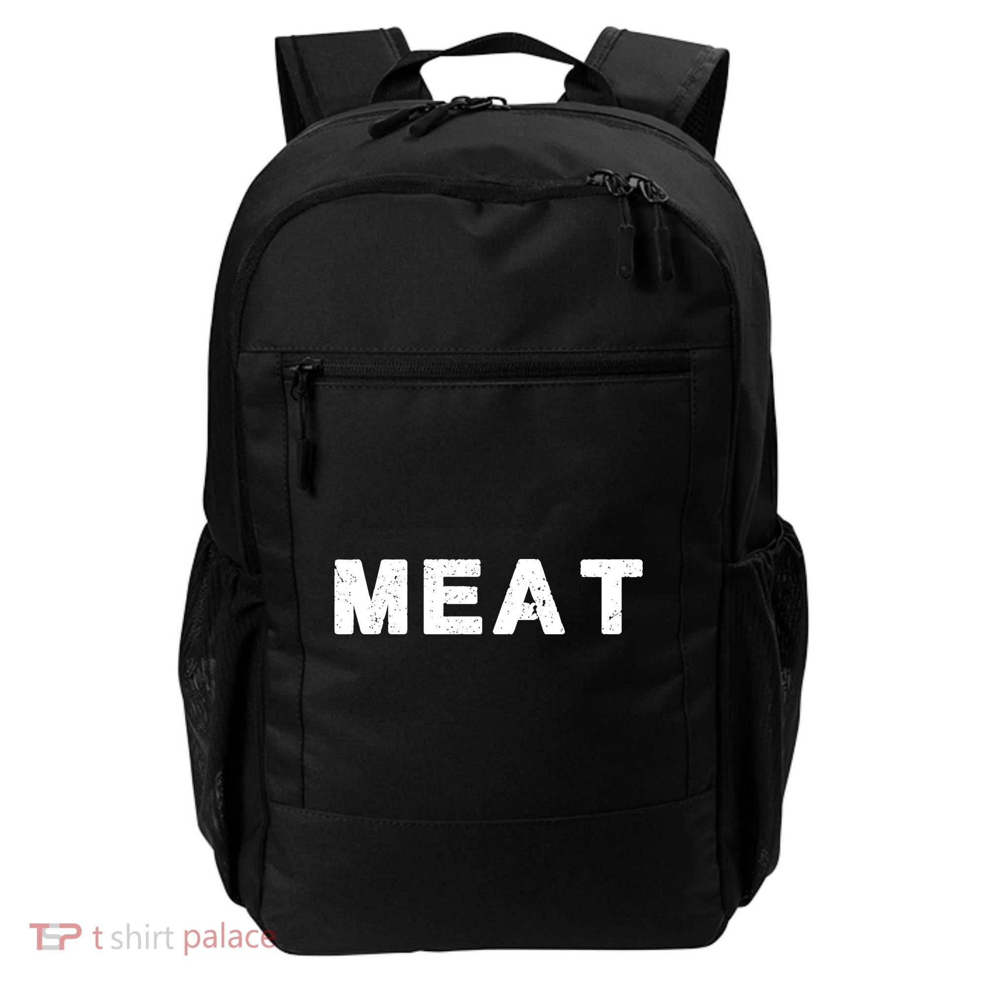 MEAT Tasty BBQ Food Funny Backpack