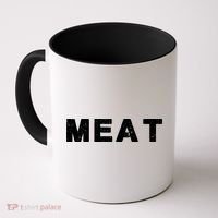 MEAT Tasty BBQ Food Funny Coffee Mug thumb 0