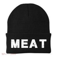 MEAT Tasty BBQ Food Funny Beanie thumb 0