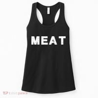 MEAT Tasty BBQ Food Funny Women's Tank Top thumb 0