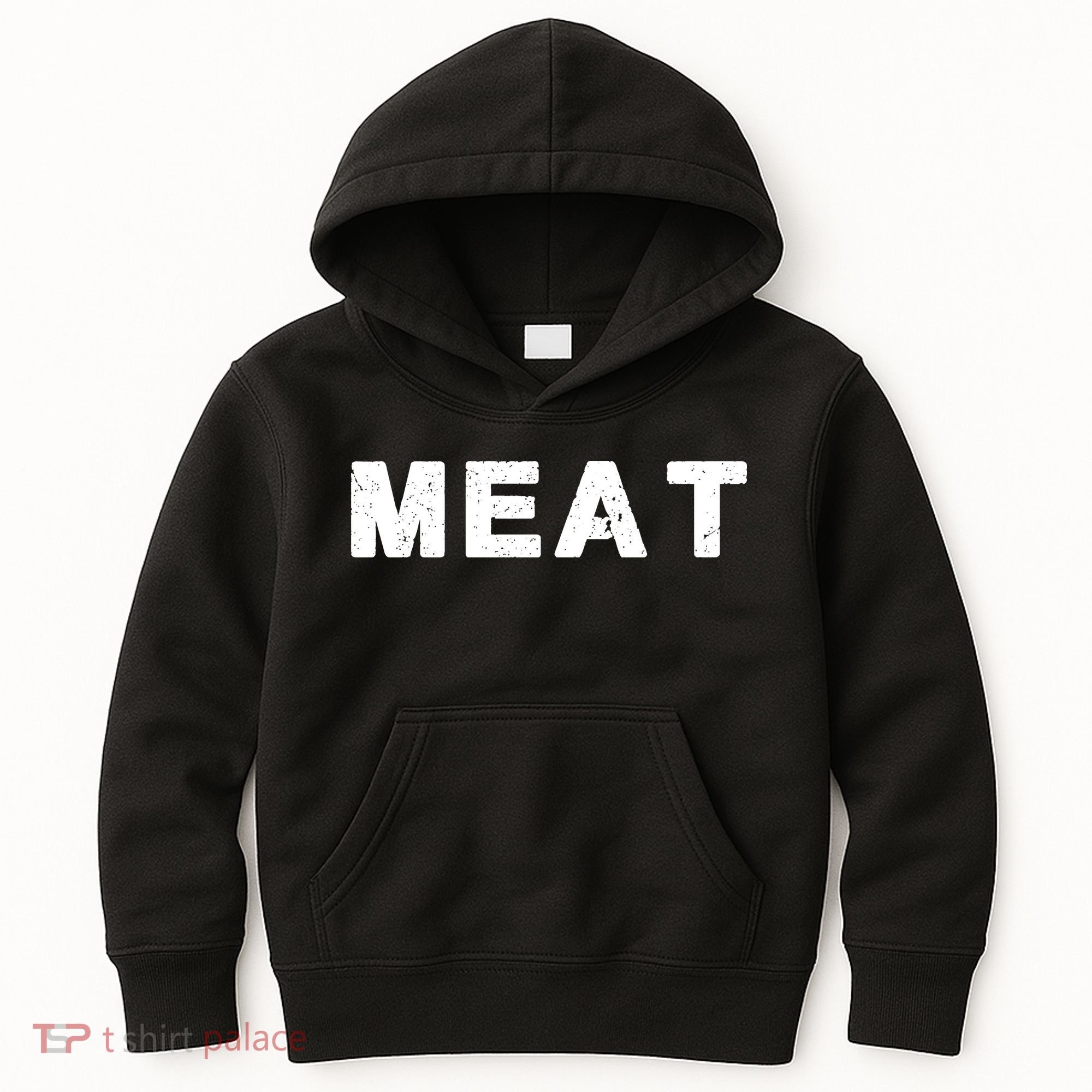 MEAT Tasty BBQ Food Funny Kids Hoodie