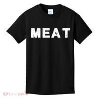 MEAT Tasty BBQ Food Funny Kids T-Shirt thumb 0