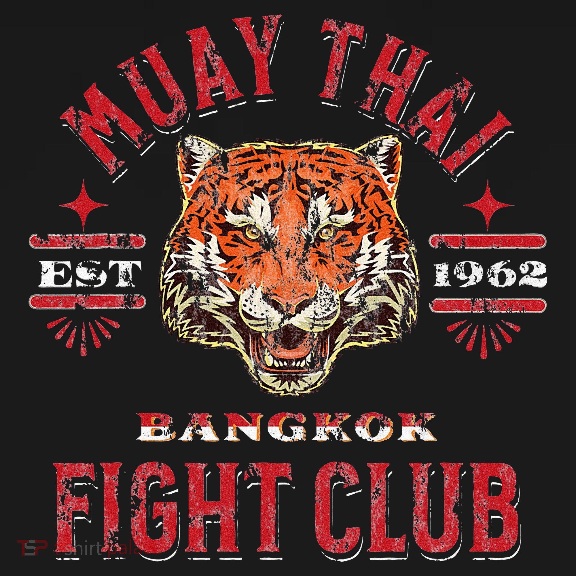 Muay Thai Bangkok Gym Retro Vintage T-Shirt