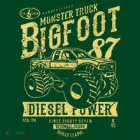 Monster Truck Big Foot Long Sleeve Shirt thumb 2