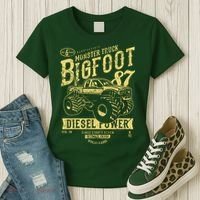 Monster Truck Big Foot Women's T-Shirt thumb 3