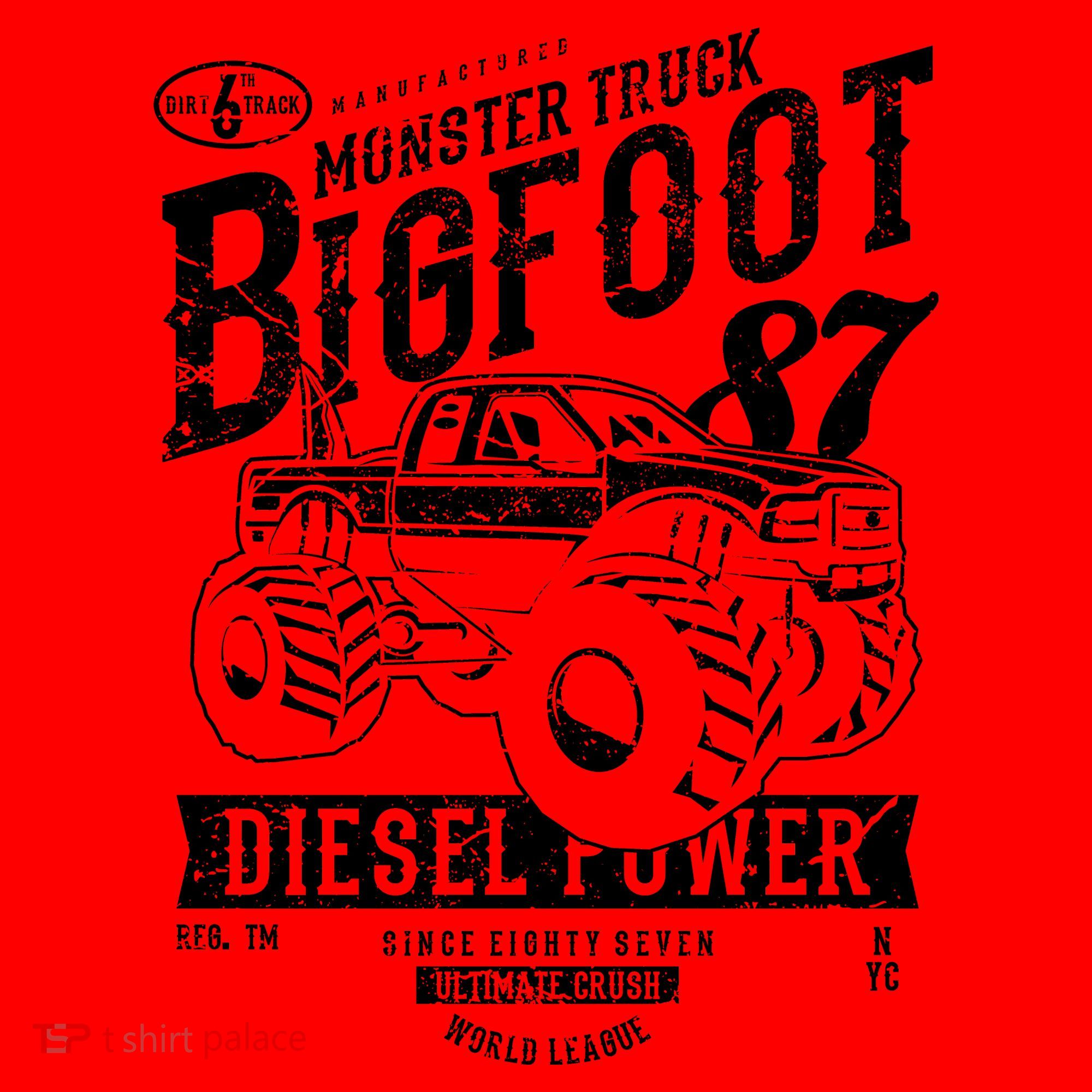 Monster Truck Big Foot Santa Hat