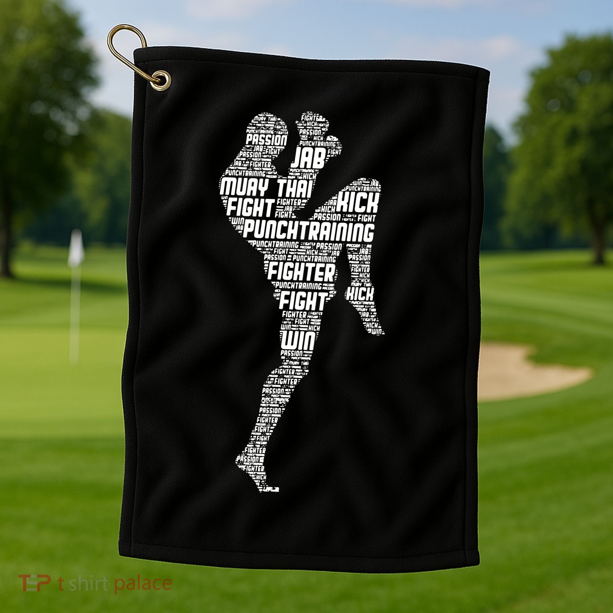 Muay Thai Boxing Golf Towel