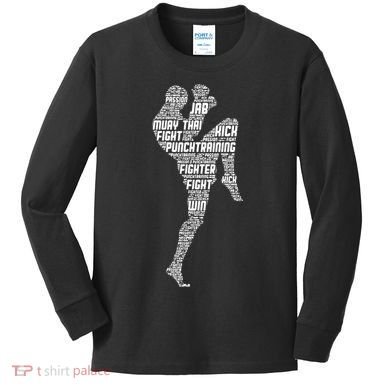 Muay Thai Boxing Kids Long Sleeve Shirt