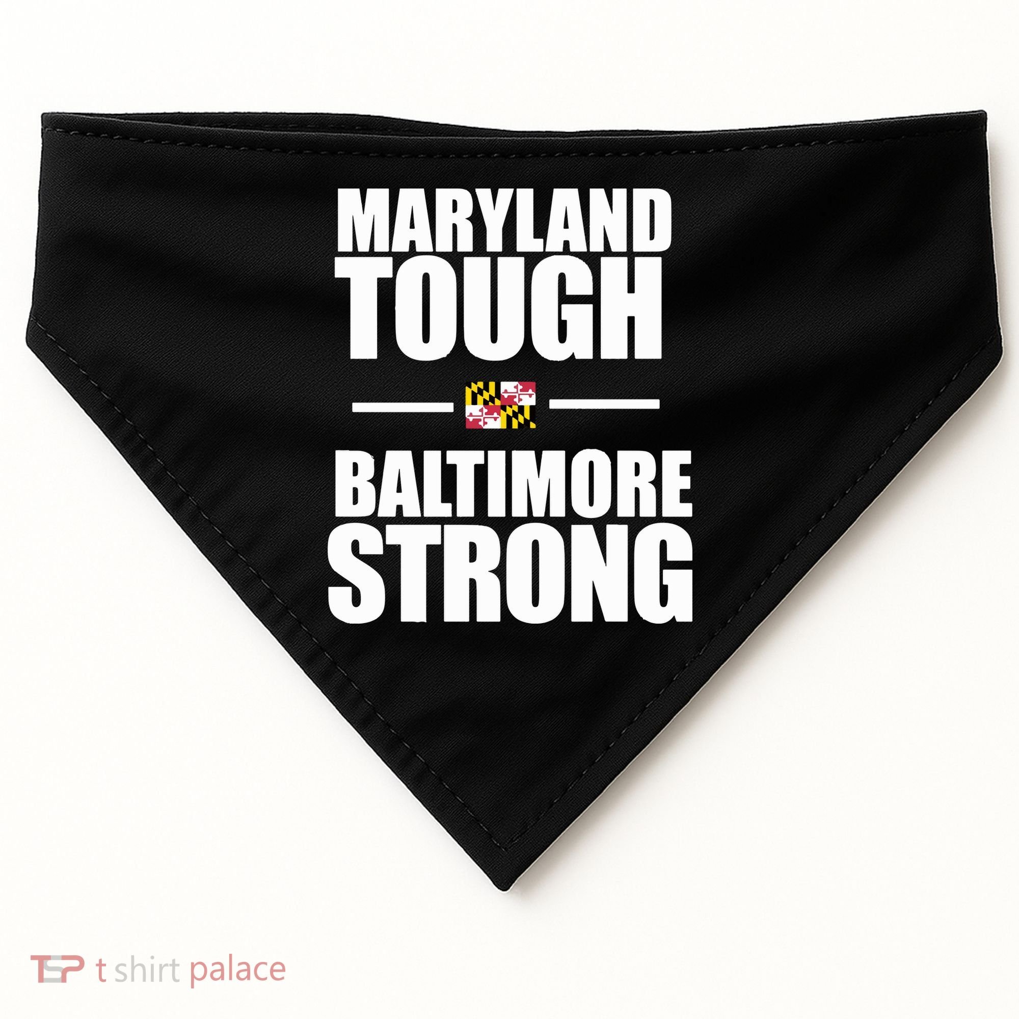 Maryland Tough Baltimore Strong USA-Made Doggie Bandana